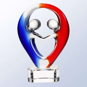 art glass, art glass crystal awards, custom crystal awards, custom awards, abstract awards